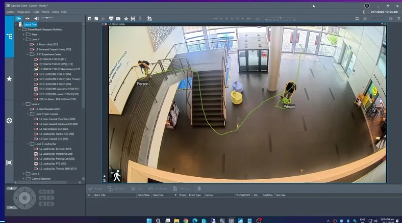 AI detection: weapon / firearm detected on CCTV